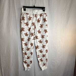 Better Together Gingerbread Print Sweatpants Size Small Preowned